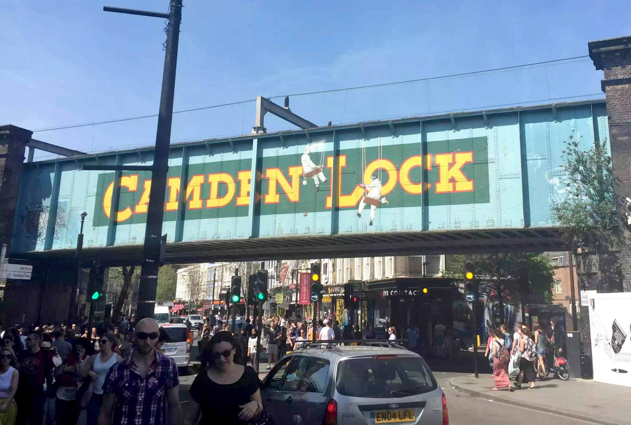 Regents Canal Sunshine Walk London Kentish Town Lock Camden Lock