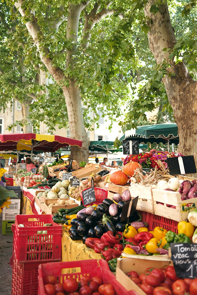 Vegetables at the market in Aix-en-Provence