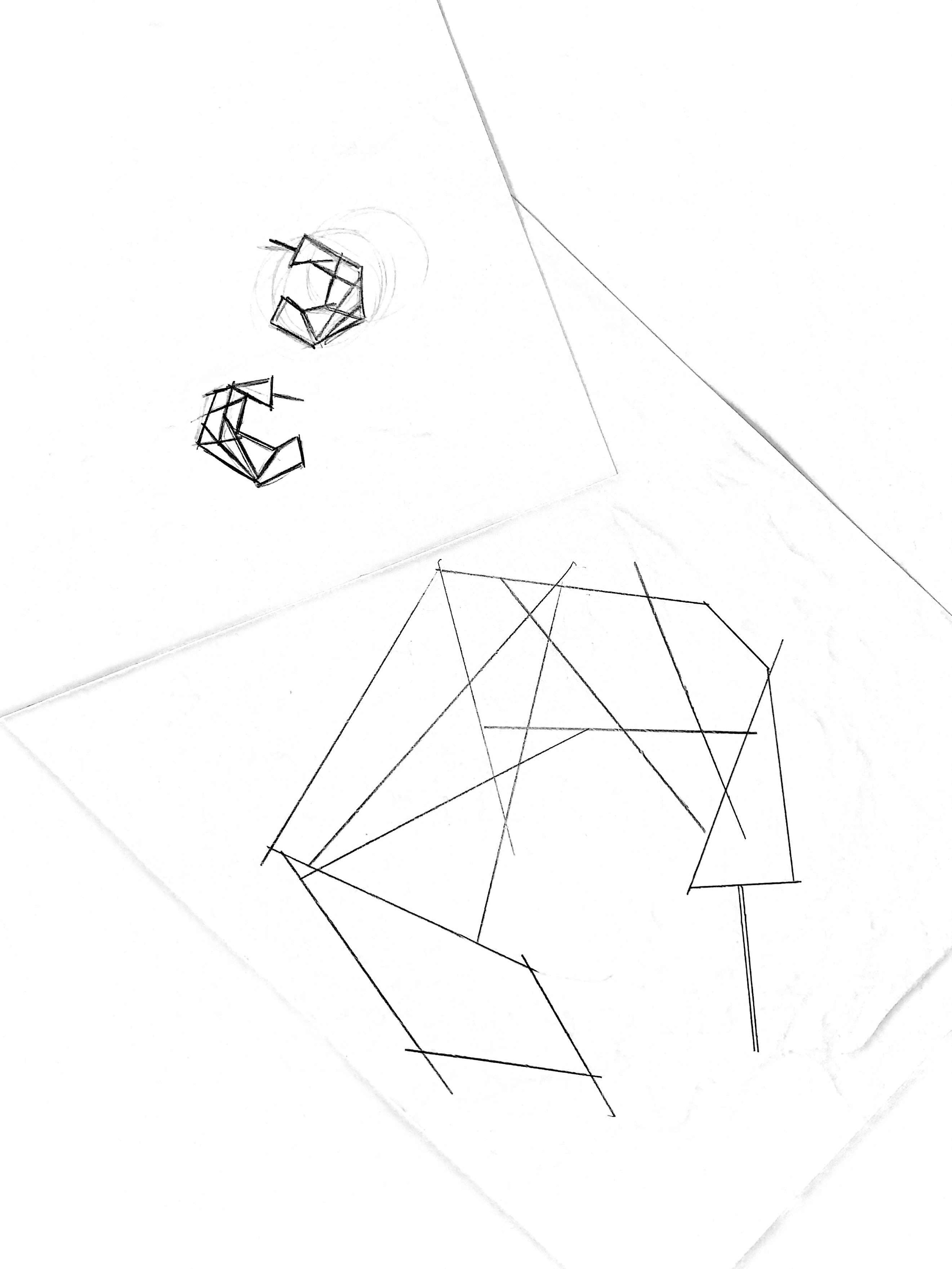 Origami earrings