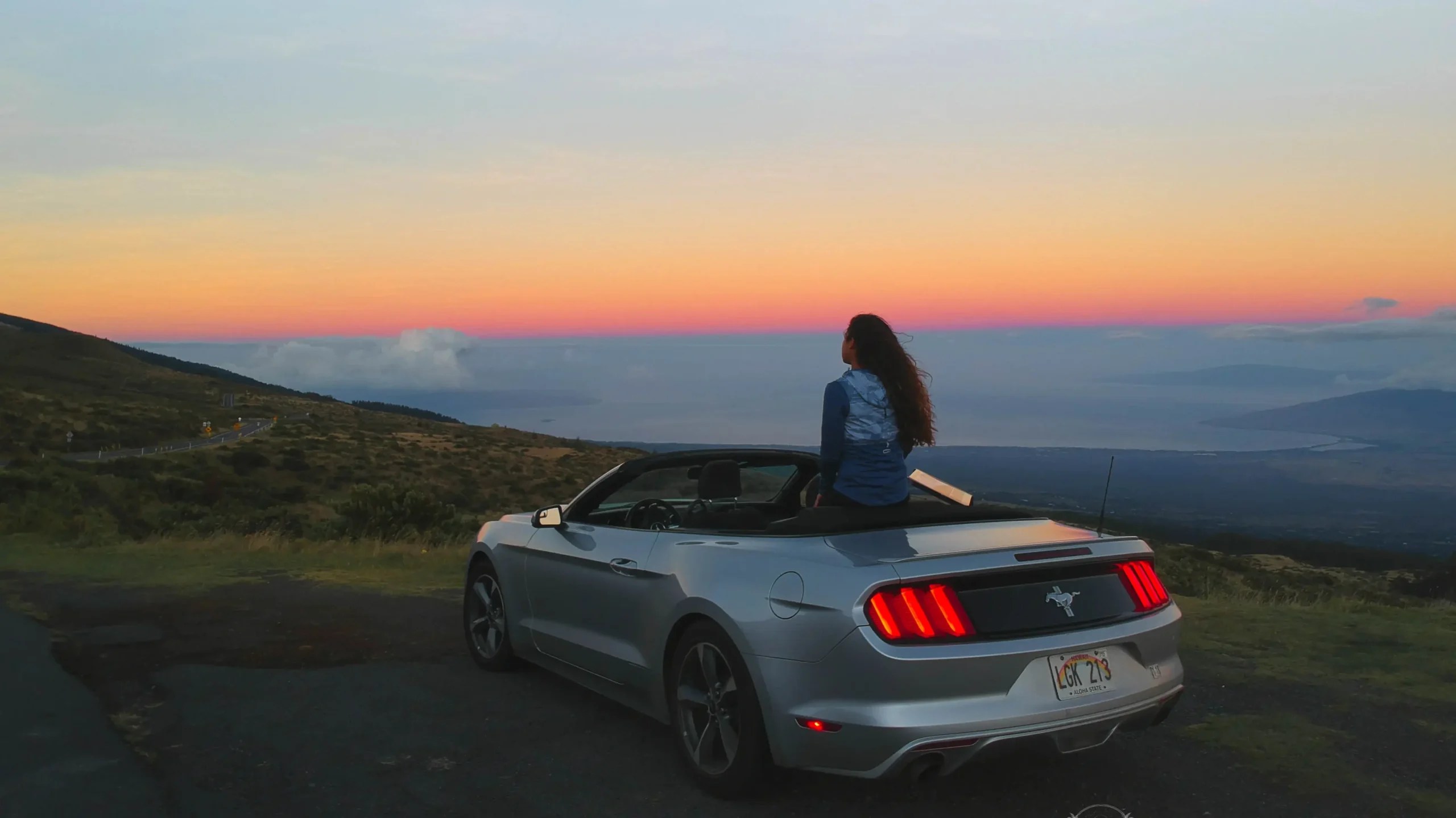 Sunrise view from Haleakala Volcano in Maui