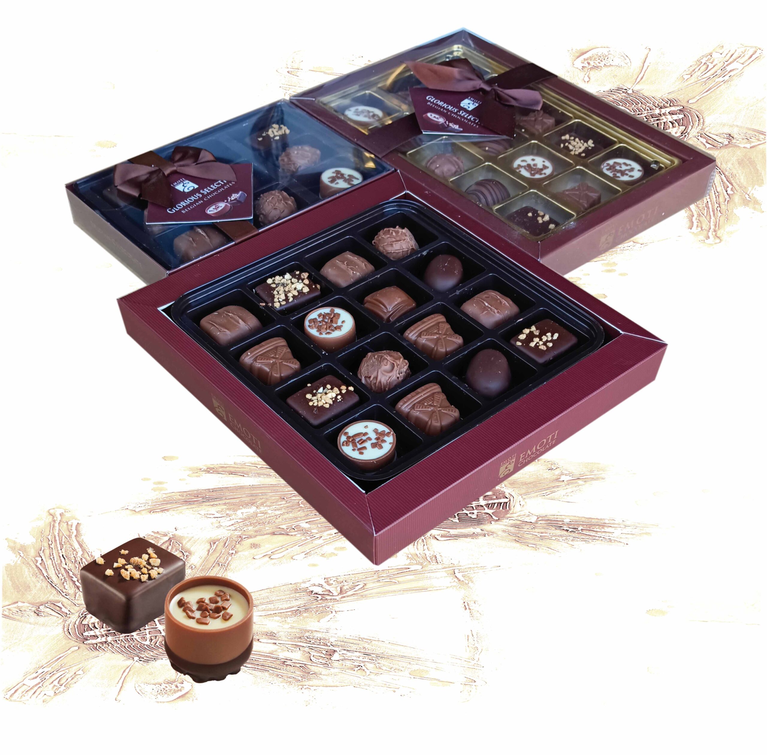 Belgian pralines Glorious selection