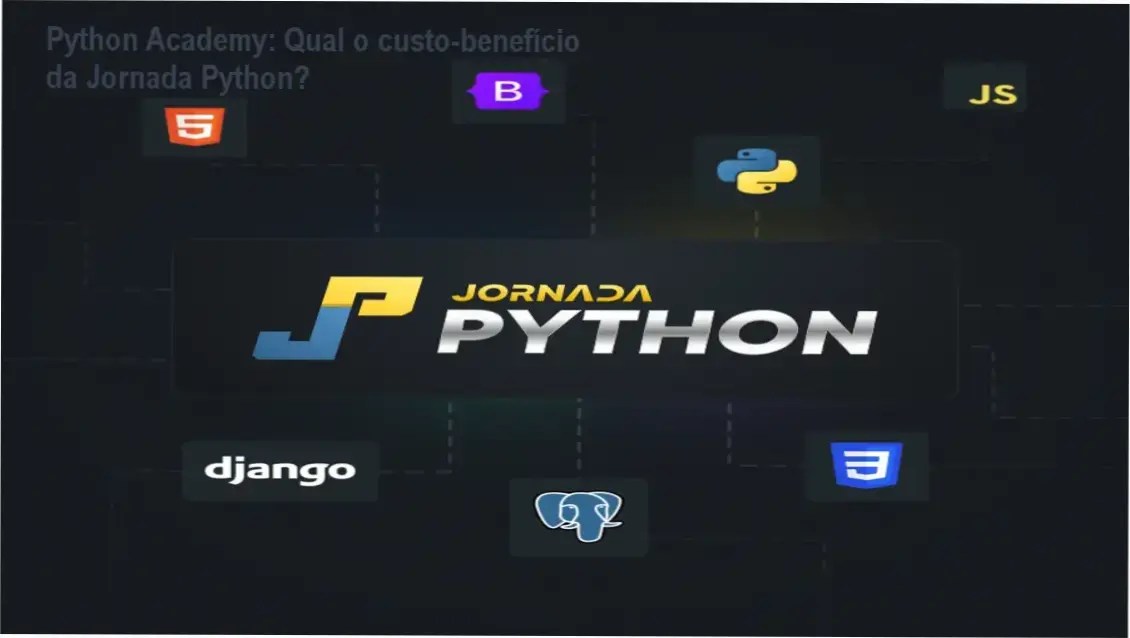 Imagem demonstrando a Jornada Python da Python Academy com foco em custo‑benefício e resultados profissionais