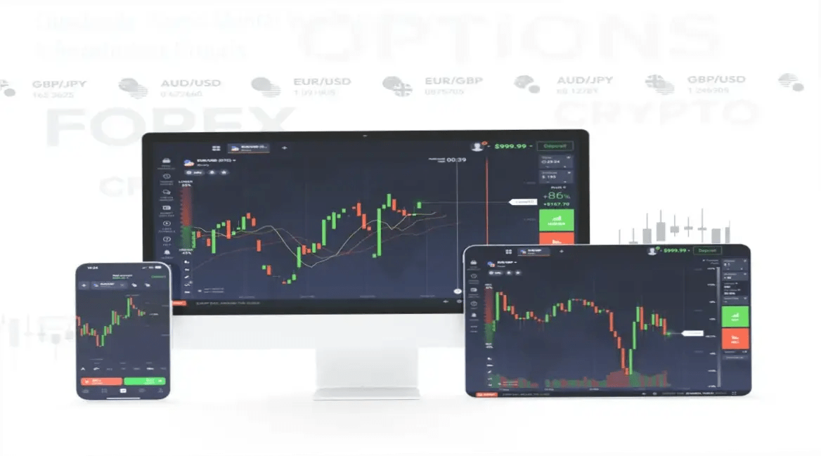 Interface da plataforma Quadcode Brokerage Solution exibindo ferramentas de trading e backoffice