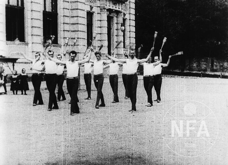 Cvicení s kuželi Sokola malostranského