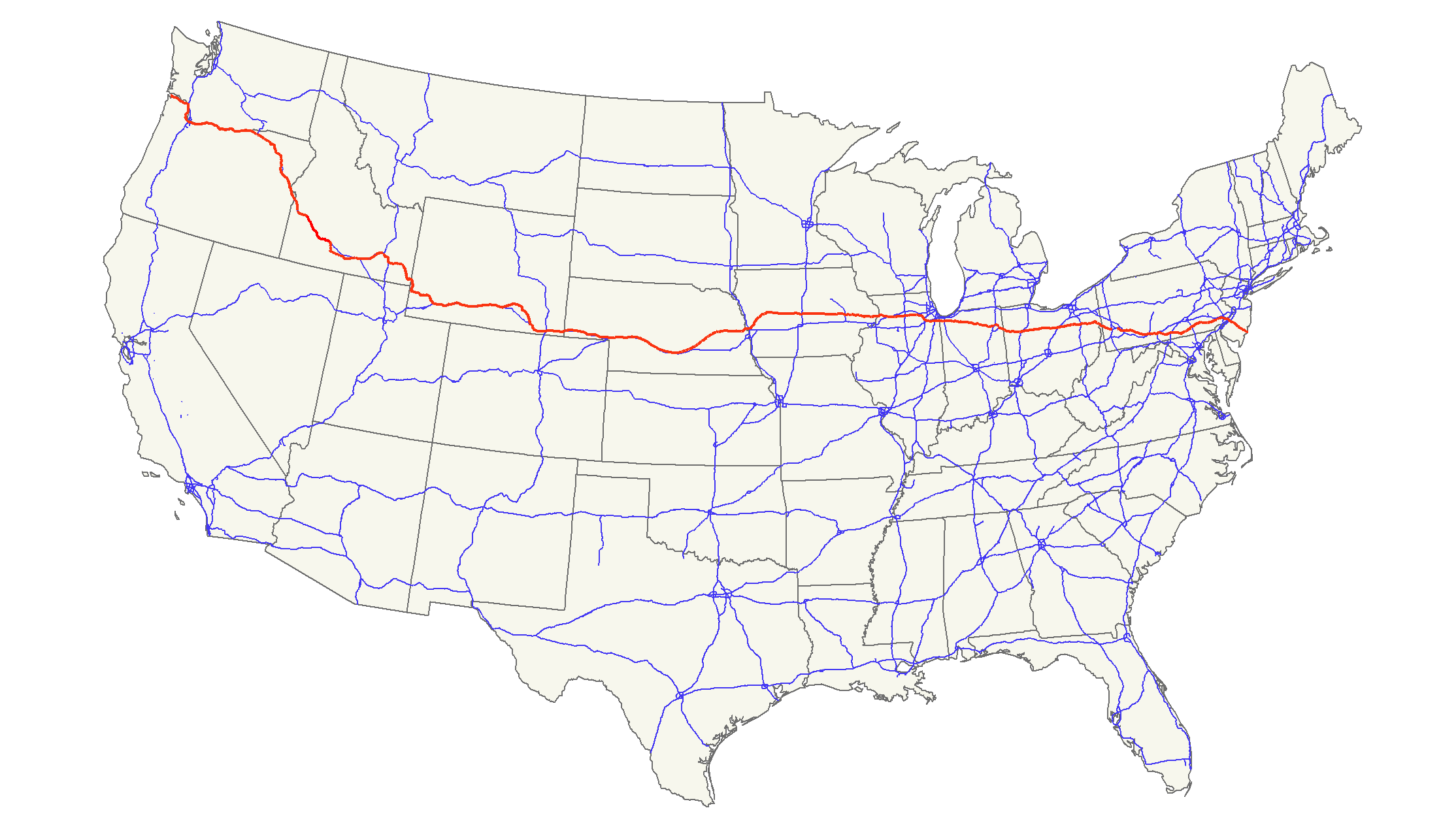 U S Route 30 US 30 Map 