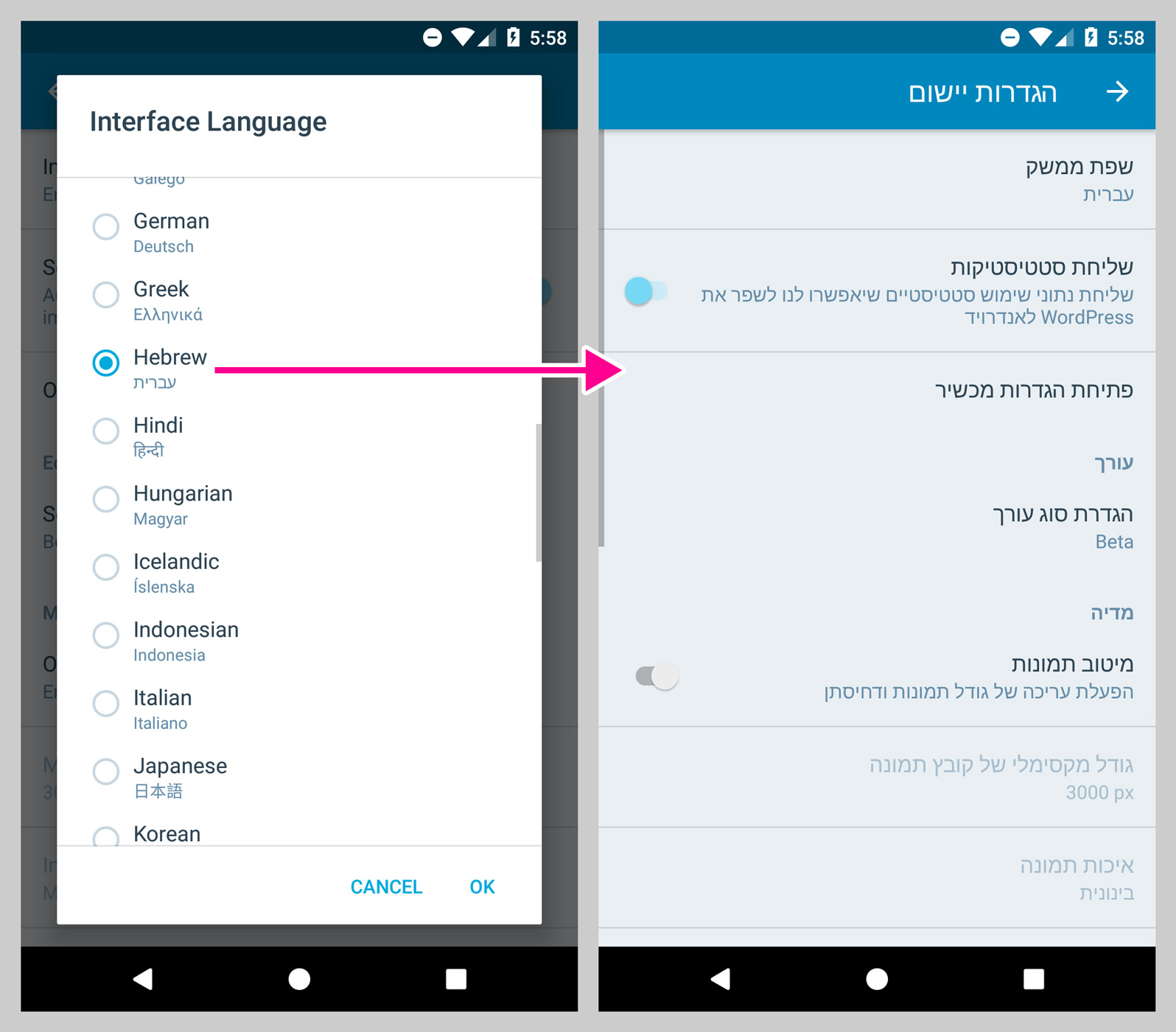 Multilingual press works with your wordpress multisite installation to link your website translations (one language per site). The Wordpress Mobile Apps Now Support Right To Left Languages Wordpress Com News