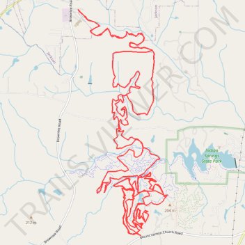 Dauset Trails Nature Center Trail Distance Elevation Map Profile Thumbnail.