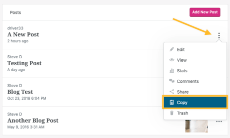 Export the duplicator package · step 3. Copy A Post Or Page Wordpress Com Support