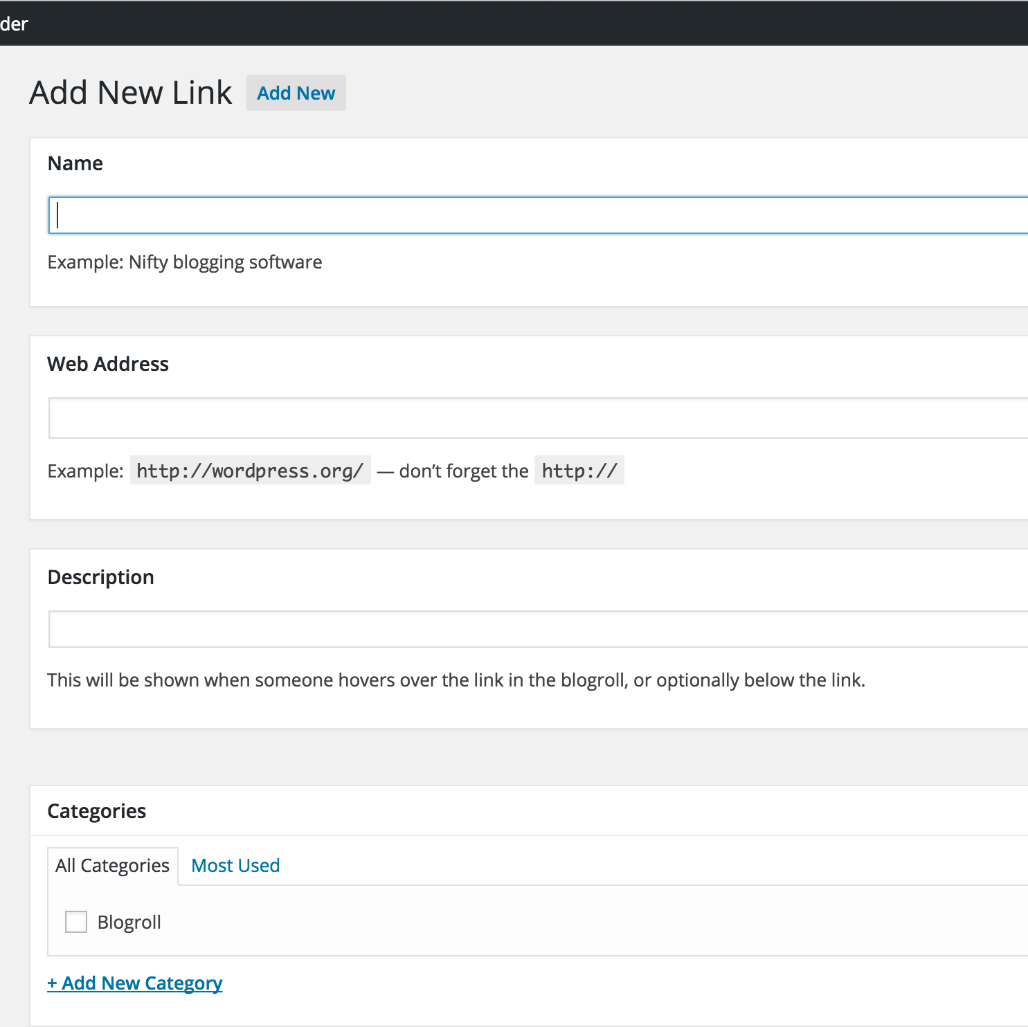 They're typically found in the sidebar for easy access. Links Blogroll Wordpress Com Support