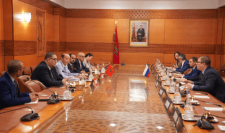 Upper House Vice-Speaker Holds Talks with Chairman of Russia-Morocco Friendship Group