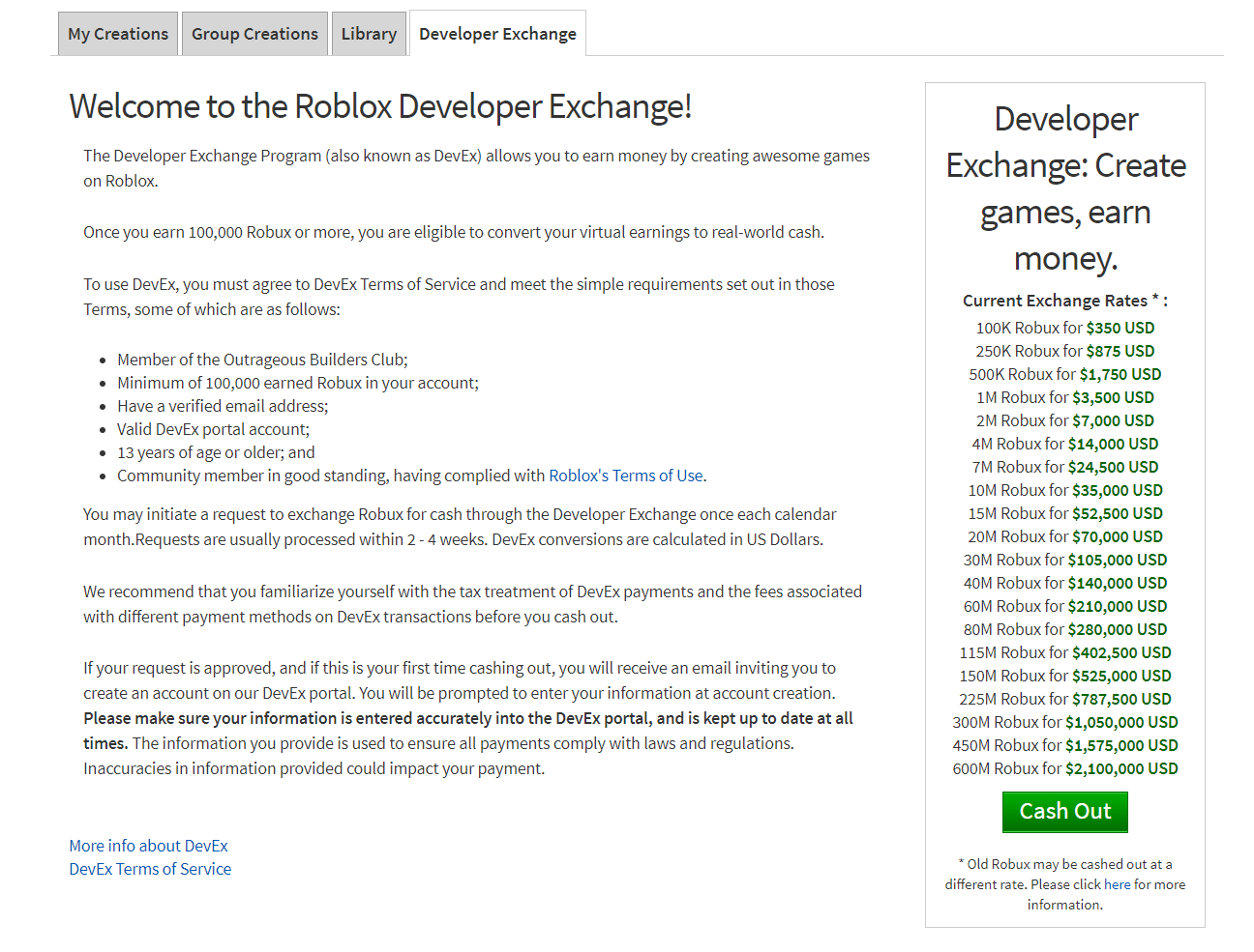 How To Devex Roblox Turning Virtual Robux Into Real Cash DevEx Image 1 