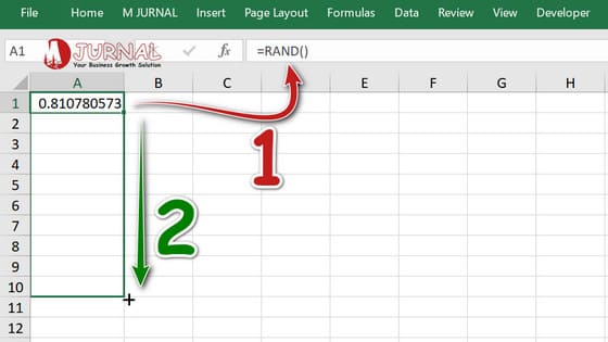 Create Random Numbers in Excel with the RAND Function (Decimal numbers 0 to 1)