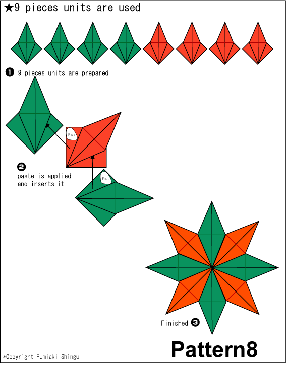 Origami Pattern8 - Vintage Art Collection - 8K Quality