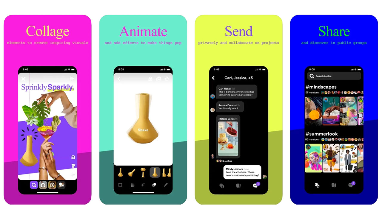 pinterest released shuffles app