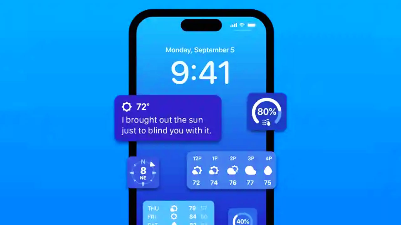 Weather widget iOS 16