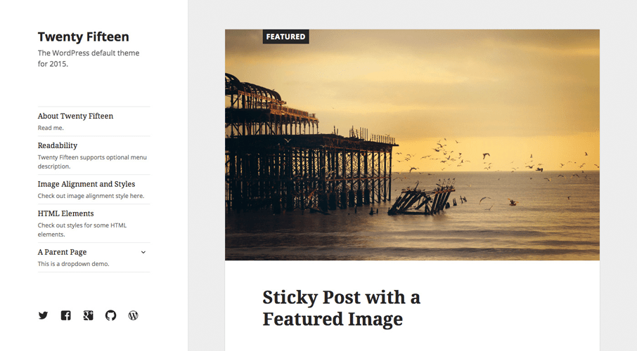 Twenty Fifteen Theme