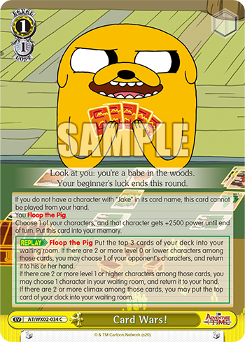 If you are playing with only two players, one deck of cards is enough. Adventure Time Card Reveals Let S Play A Card Game Weiss Schwarz