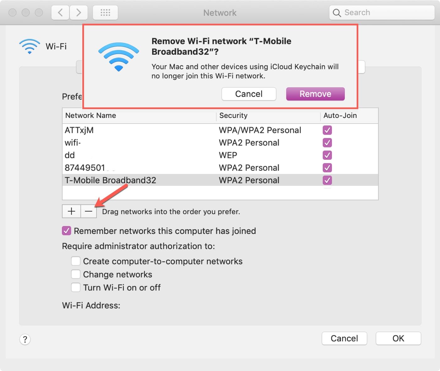 How To Forget Network On Mac