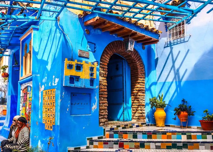 blue city Chefchaouen during trip from Marrakech