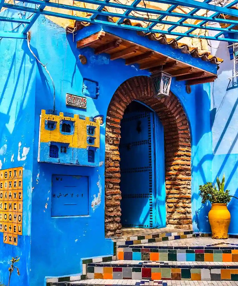 blue city Chefchaouen during trip from Marrakech