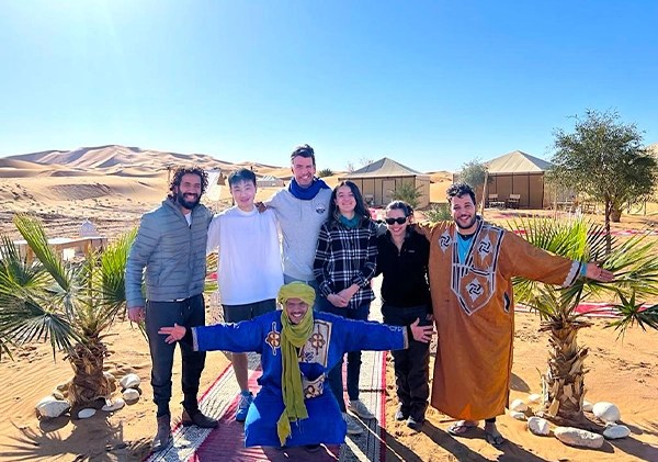 Musti in the desert camp