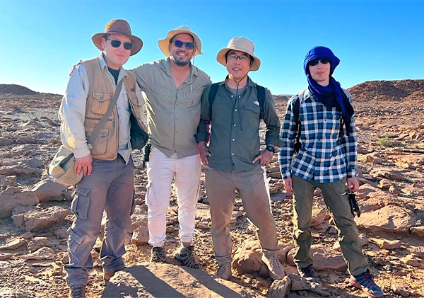 Moha with the Kim Kim group exploring