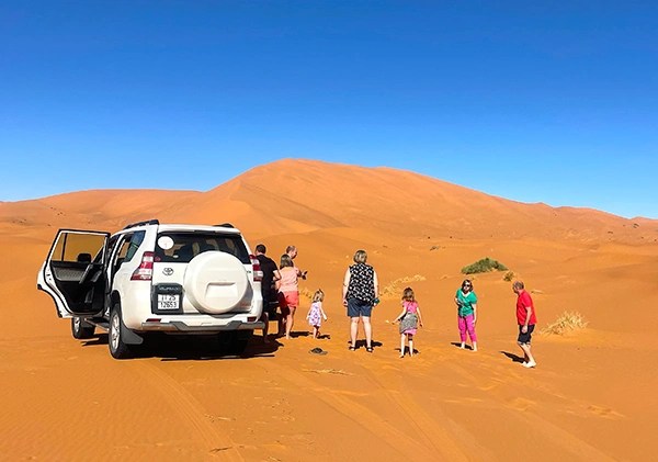 one of family tours in the desert