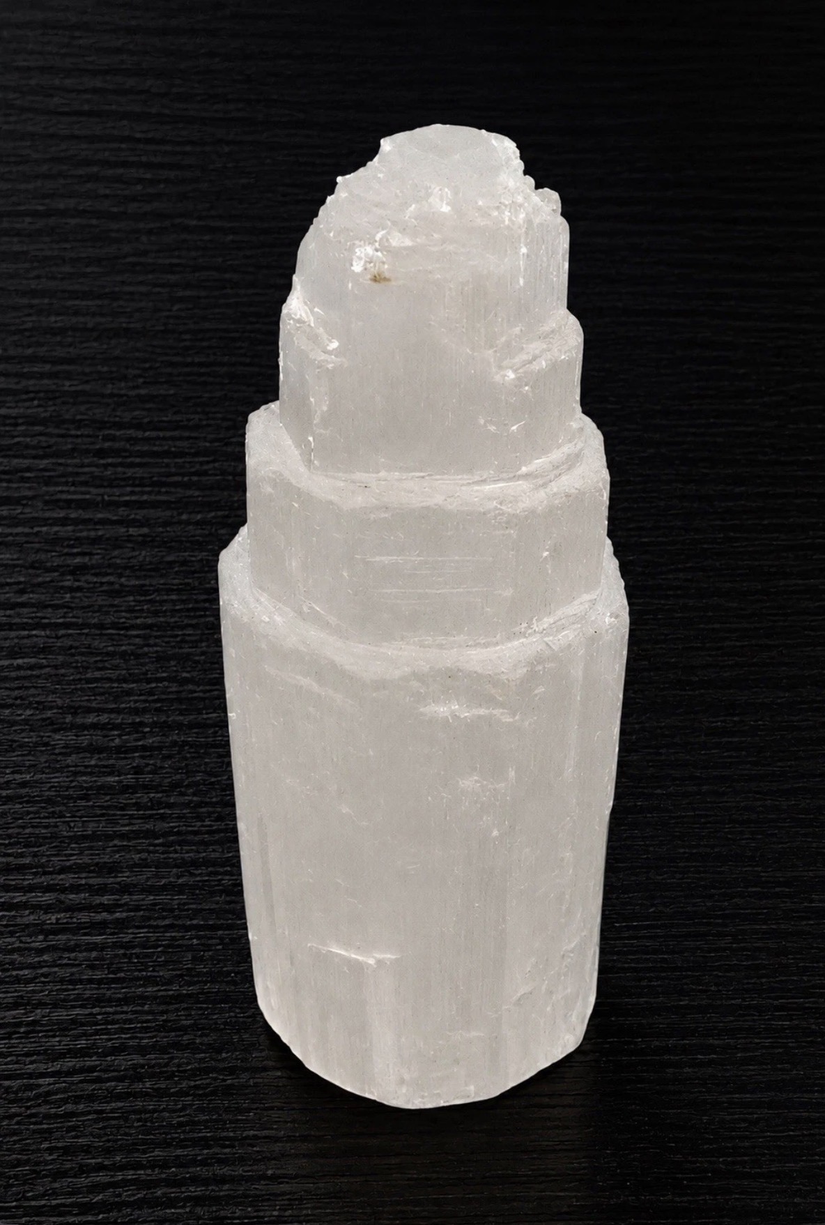 4” Natural Selenite Crystal Tower | Crystal Charging Stone | Altar Decor | Meditation Crystal | Spiritual Gift