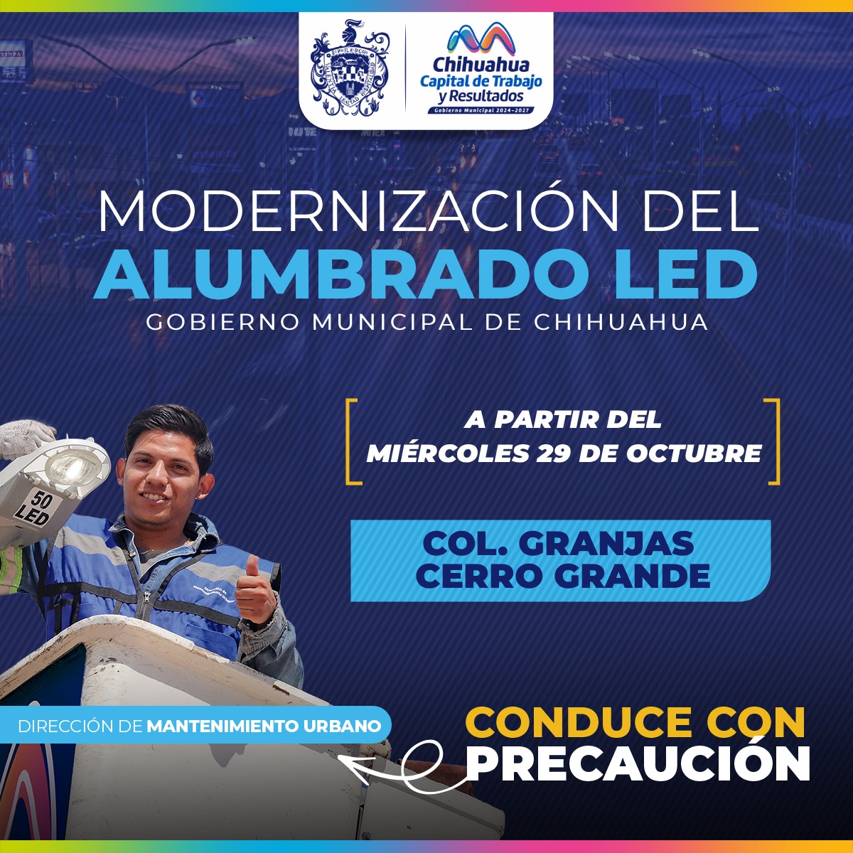 led