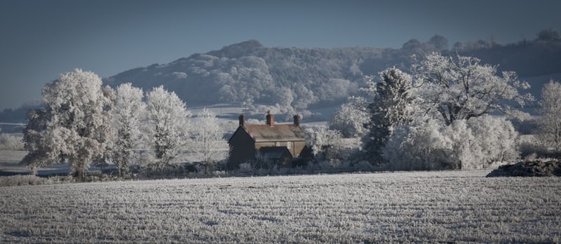 Farm House in Winter