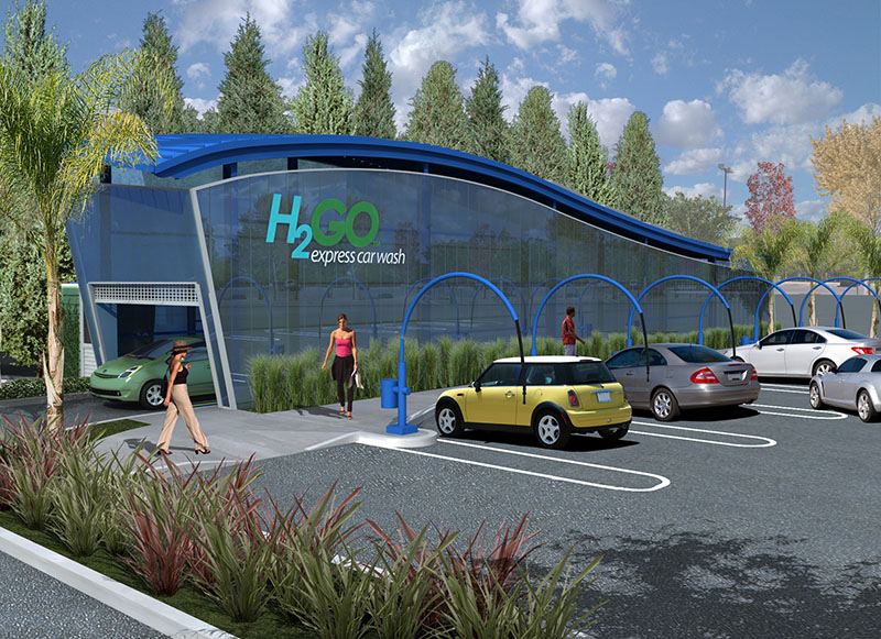 architectural illustration orange county endisine3d inc on h2go express car wash near me
