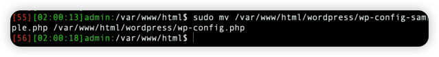 wp-config-sample name change wp-config.php