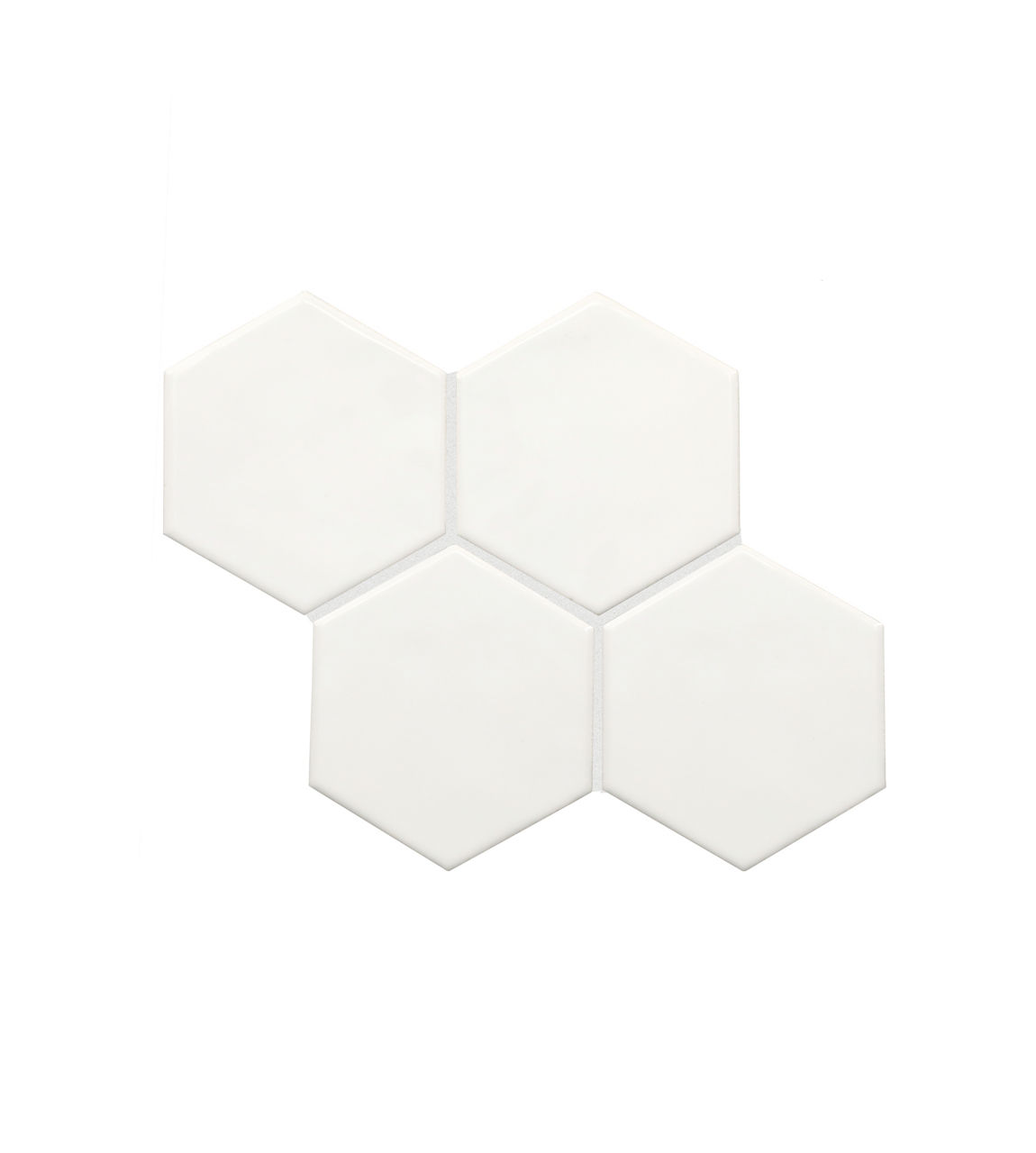 Hexagon Undulated, 4, Glossy