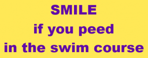 race spectator smile if you peed