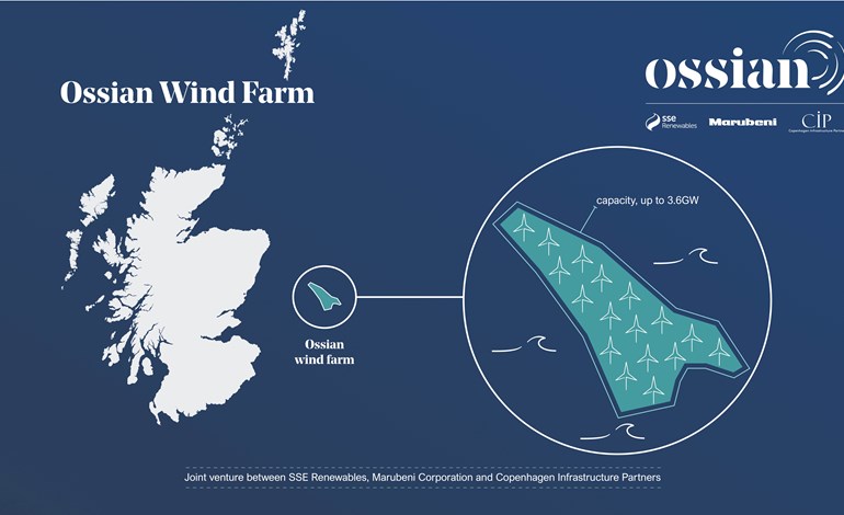 Scottish Government Receives Consent Application for 3600MW Ossian Floating Wind Project