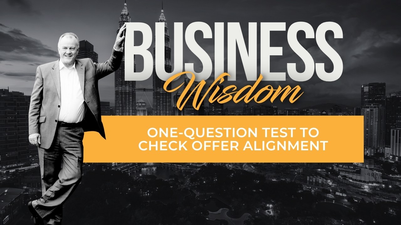 Blog Cover One-Question Test To Check Offer Alignment