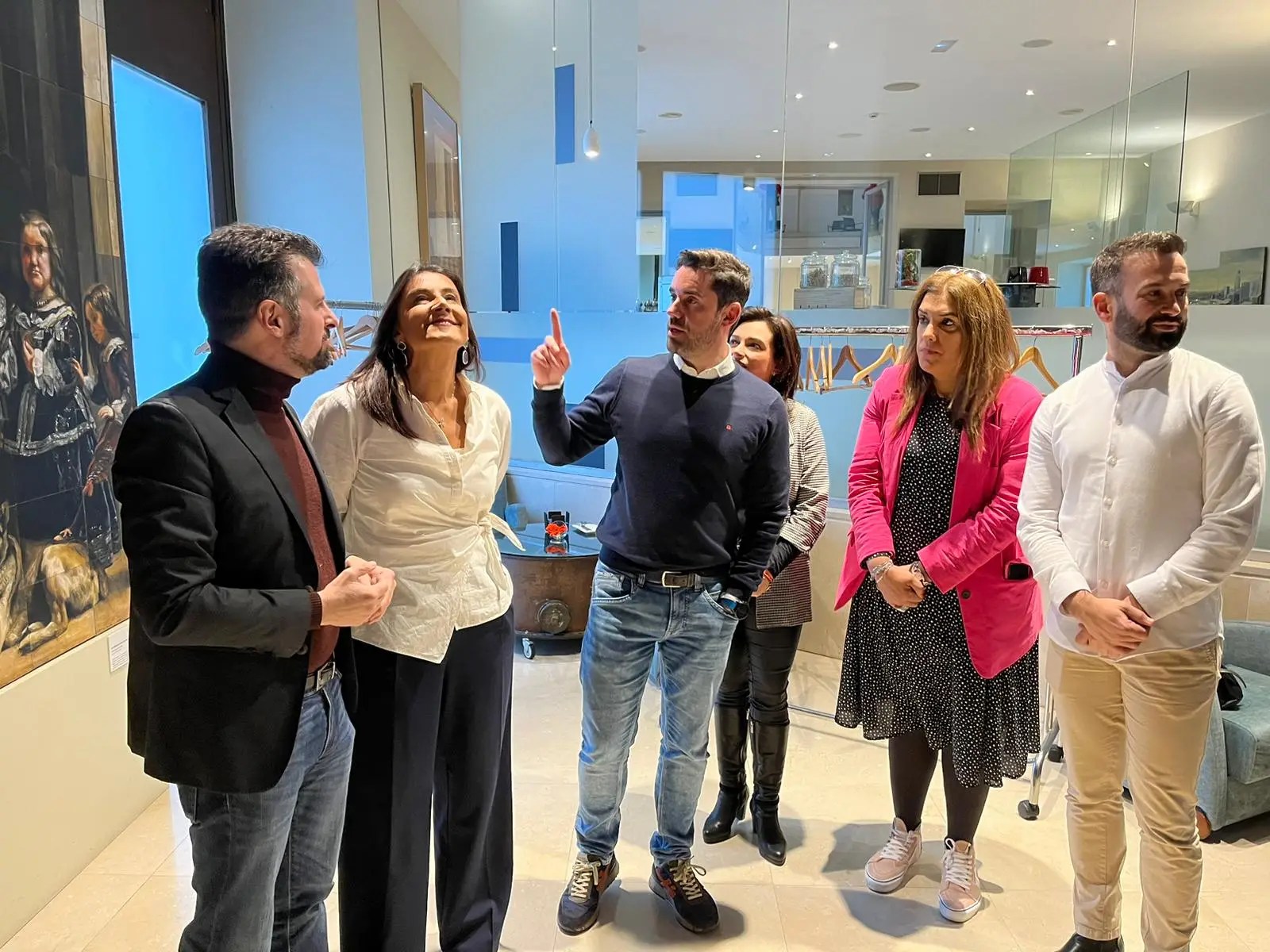 Luis Tudanca, Ana Sánchez, Antidio Fagúnez, Sandra Veleda y David Gago.