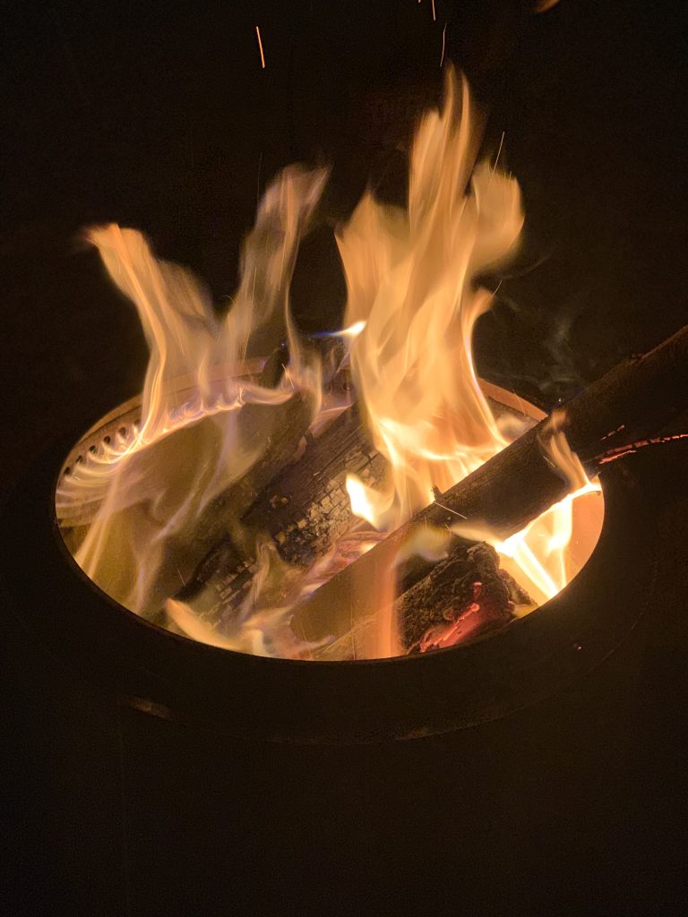 Solo Stove Bonfire Fire Pit at camp
