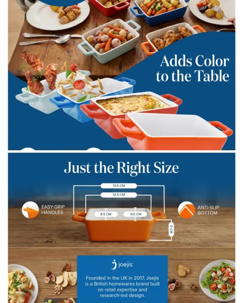 Portion guide product features