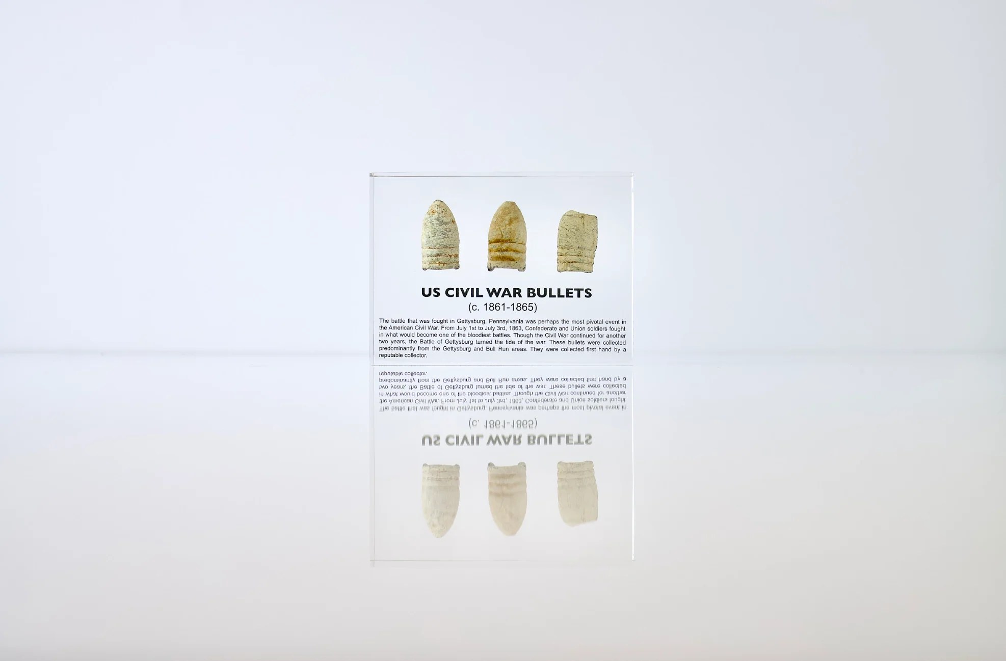 Civil War Bullets Artifact Display Engineered Labs