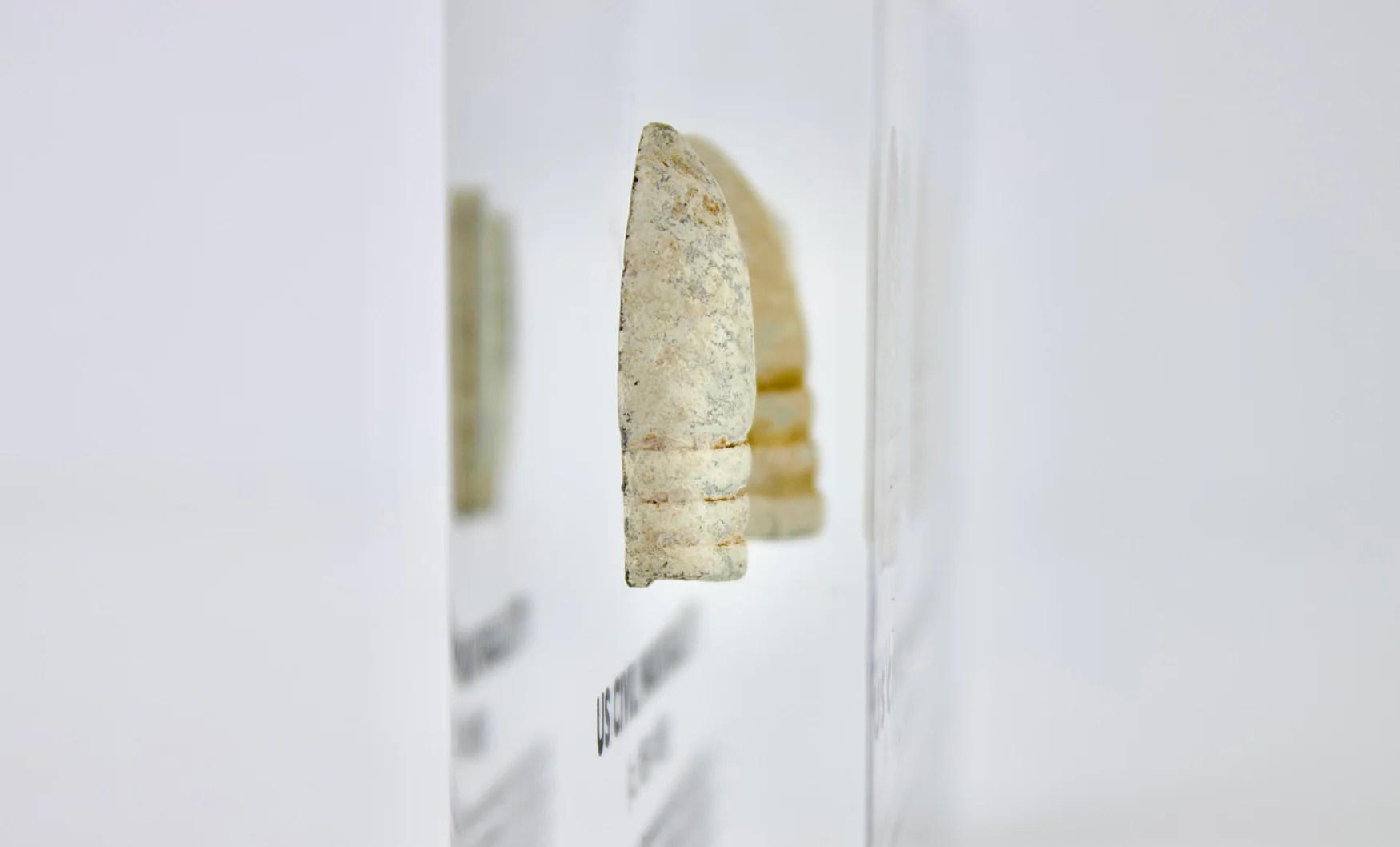 Civil War Bullets Artifact Display Engineered Labs