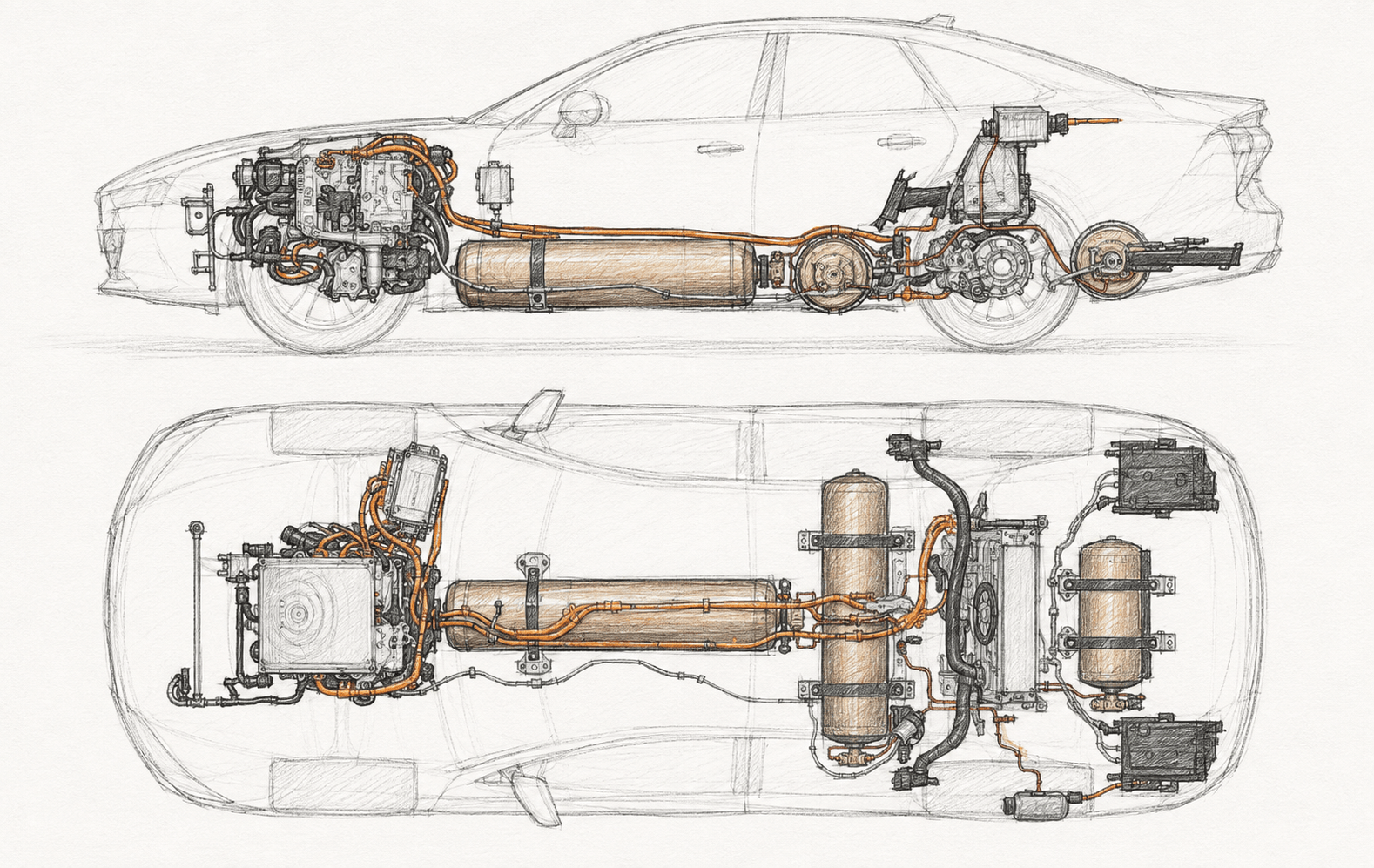 2021 Toyota Mirai hydrogen fuel cell car