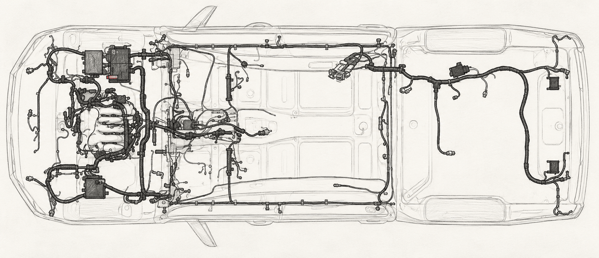 Diagram of a vehicle electrical system