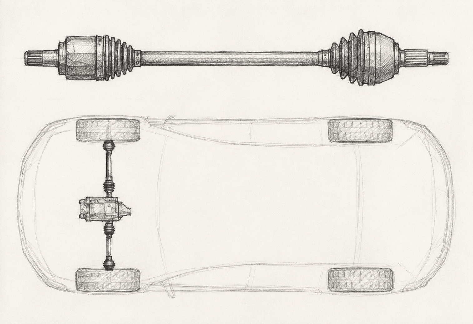 What Is a Half Shaft? How It Works, Failure Signs & Design Basics