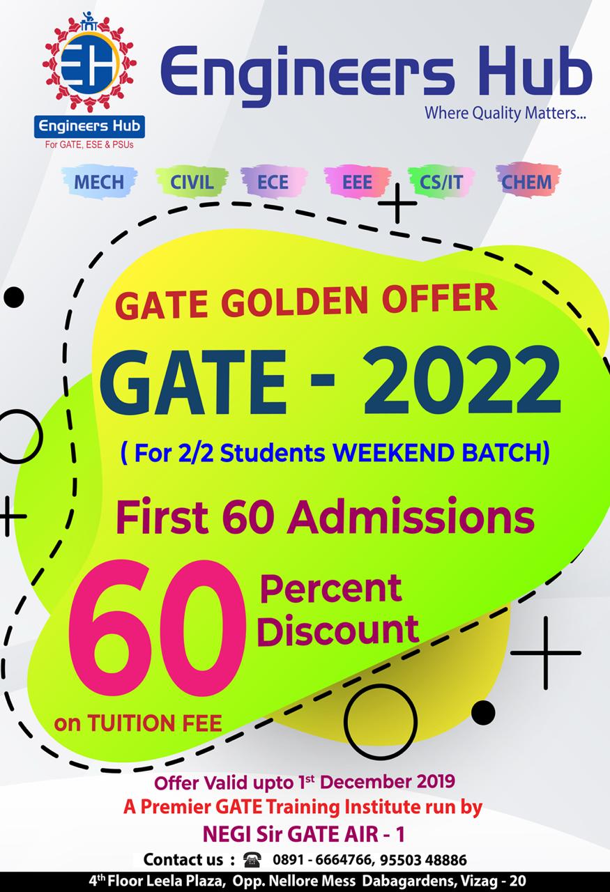 Engineers Hub Gate Coaching Institute In Vizag Visakhapatnam
