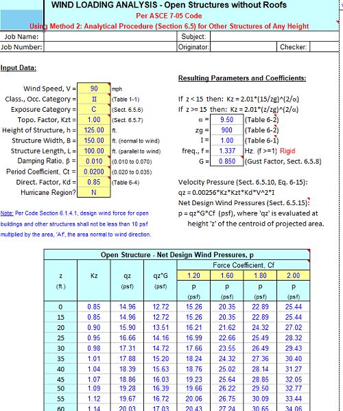 Wind Load Analysis For Open Structure Pdf Building Engineering - Vintage Designs - Amazing Retina Collection