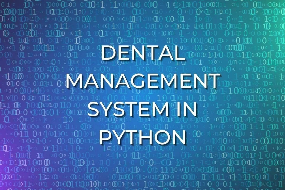 Download Dental Management System in Python with source code and PDF. Get help in custom developing the project. Suitable for final year students, MTech, BTech and other research assignment Download Dental Management System in Python with source code and PDF. Get help in custom developing the project. Suitable for final year students, MTech, BTech and other research assignment