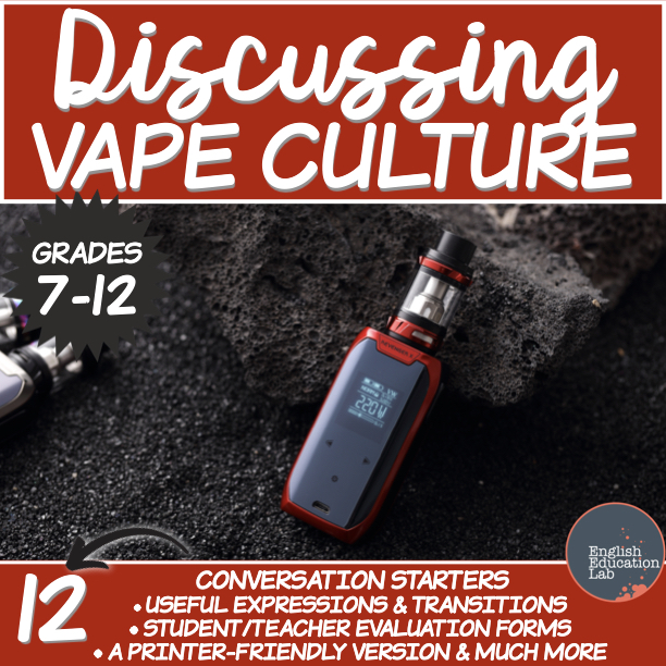 Class Discussions on Vape Culture Conversation Starters Package