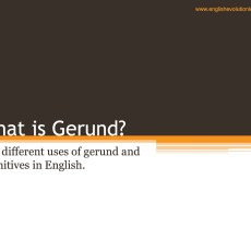 What is The Gerund? (B1 & B2)