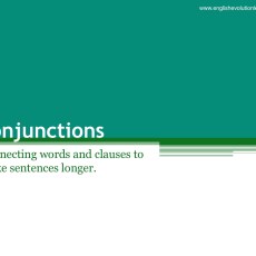 Conjunctions for Beginners & Elementary (A1 & A2)